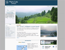 Tablet Screenshot of niigatasake.com